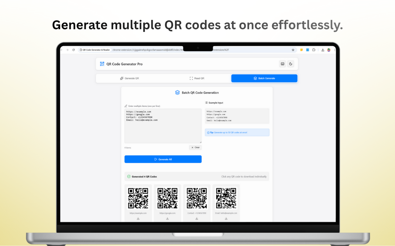 QR Code Scanner Interface